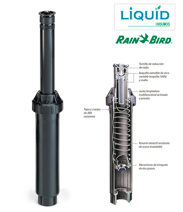 Tobera Rain Bird Uni-Spray vista frontal